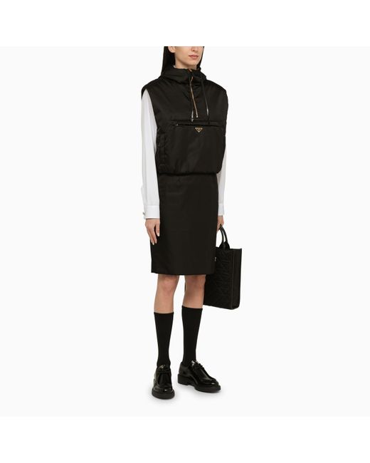 Prada Black Re-nylon Waistcoat