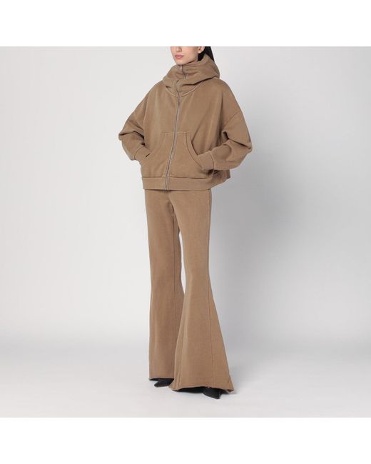Entire studios Brown Cotton Flared Trousers