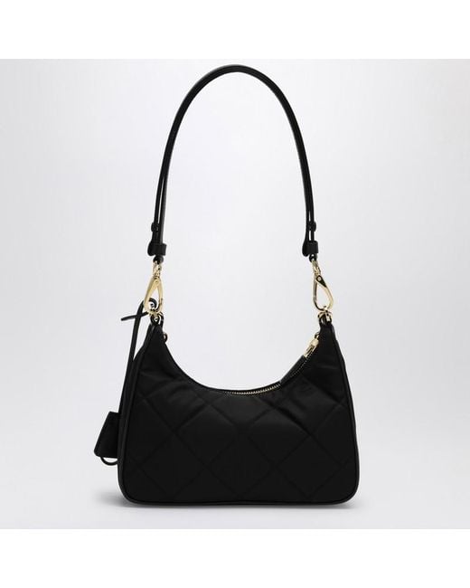 Mini borsa re-edition 1995 chaîne nera di Prada in Black