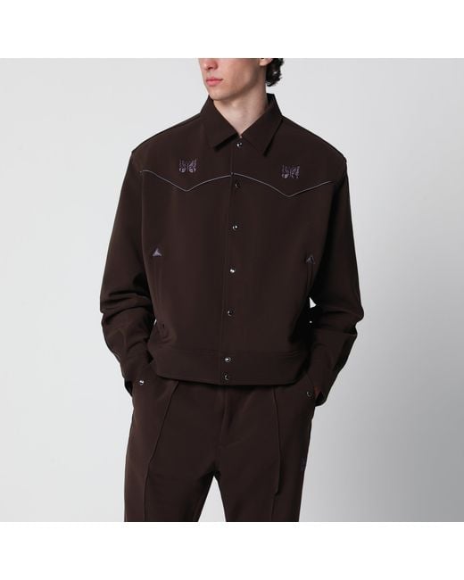 Needles Black Piping Cowboy Jacket for men