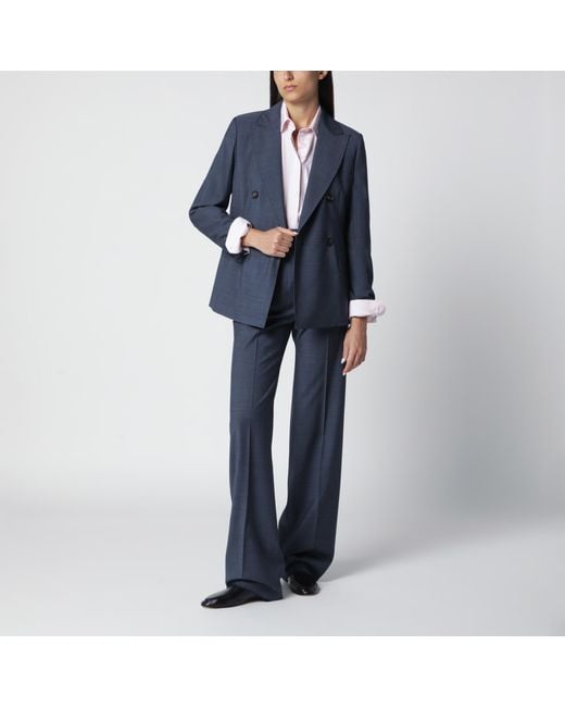 Max Mara Blue Classic Trousers