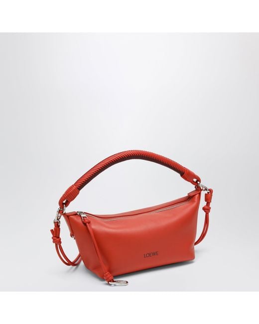 Loewe Red Mini Cala Tasche Aus Orangefarbenem Lammnappa