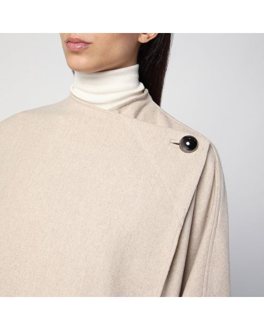THE GARMENT Natural Wool-Blend Cape