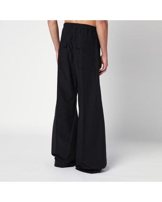 Pantalone wide bela in popeline di cotone di Moncler in Black da Uomo