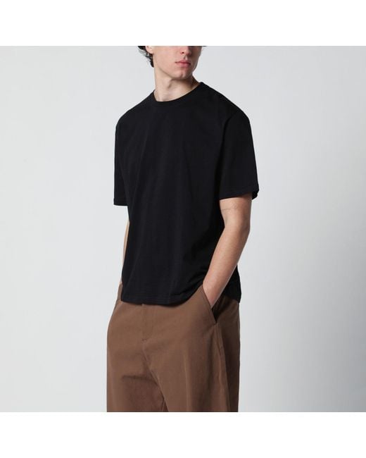 Studio Nicholson Black Bric T-Shirt Regular Fit for men
