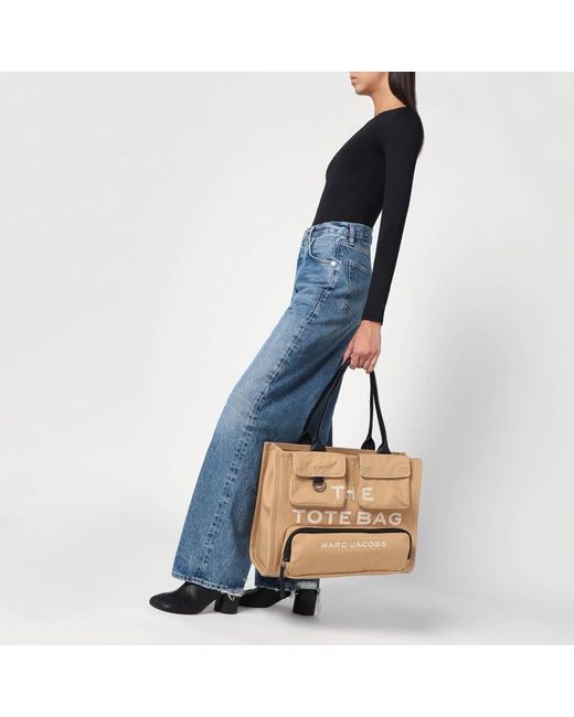 Marc Jacobs Metallic The Cargo Canvas Large Tote Bag
