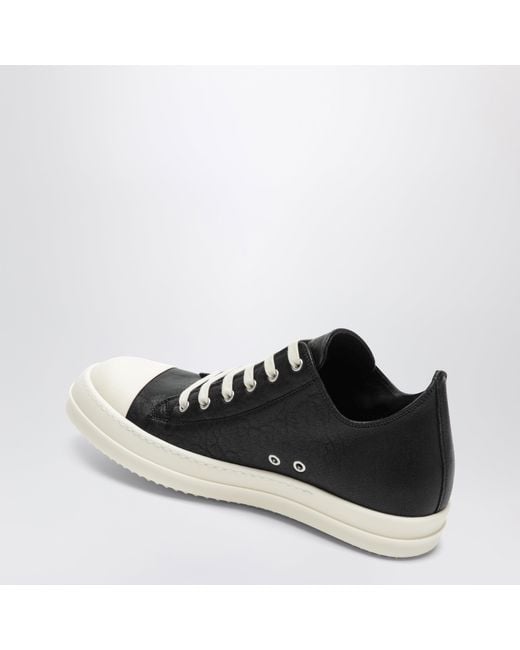 Rick Owens Black Low Sneaks Sneakers for men