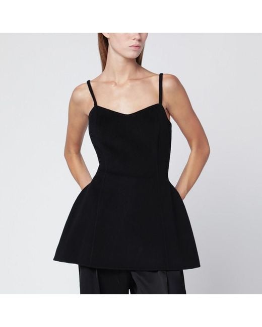 Top bustier in lana di Rohe in Black