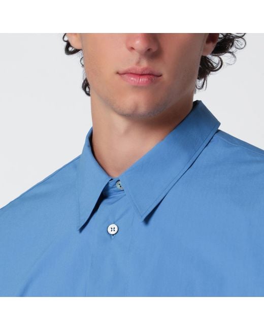 Studio Nicholson Blue Hal Uniform Cotton Shirt for men