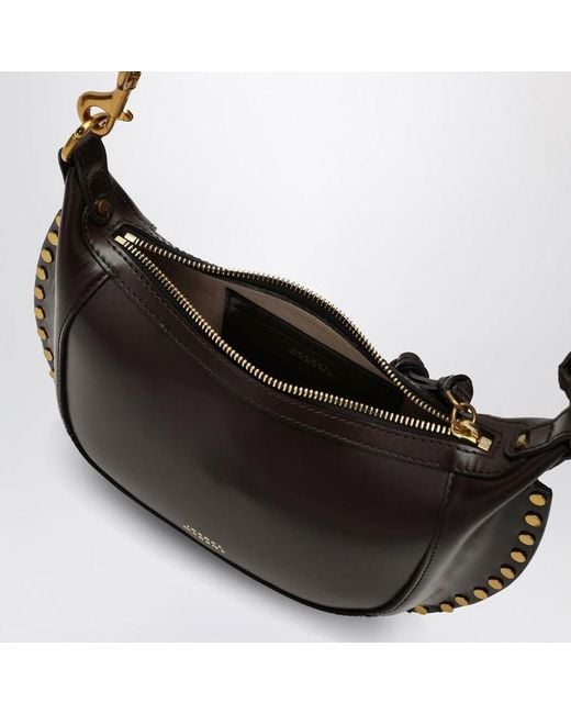 Isabel Marant Black Braune Schultertasche Oskan Moon