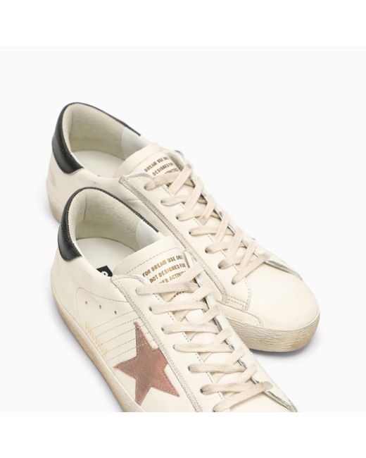 Sneaker bassa super-star bianca/rosa/nera di Golden Goose Deluxe Brand in White da Uomo