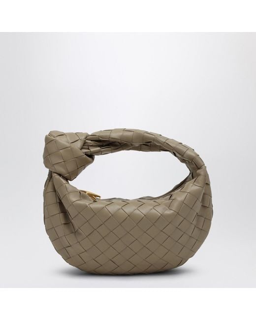 Bottega Veneta Metallic Mini Jodie Bag Écru