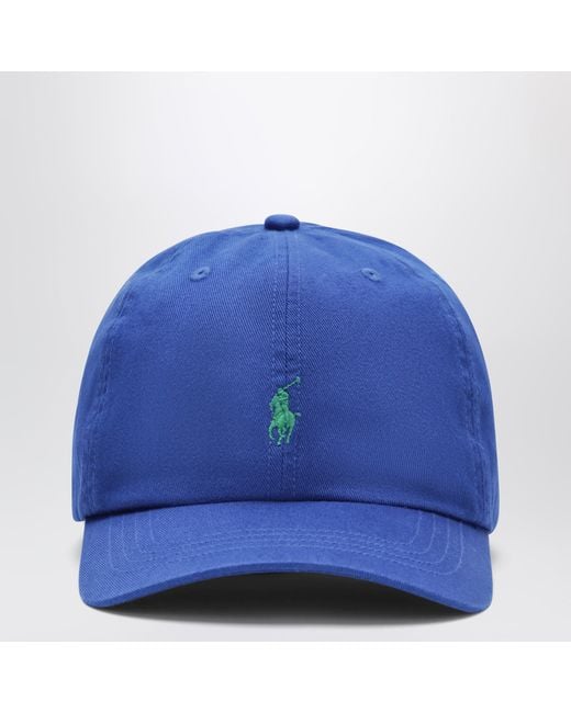 Polo Ralph Lauren Blue Sapphire Baseball Cap With Embroidered Logo
