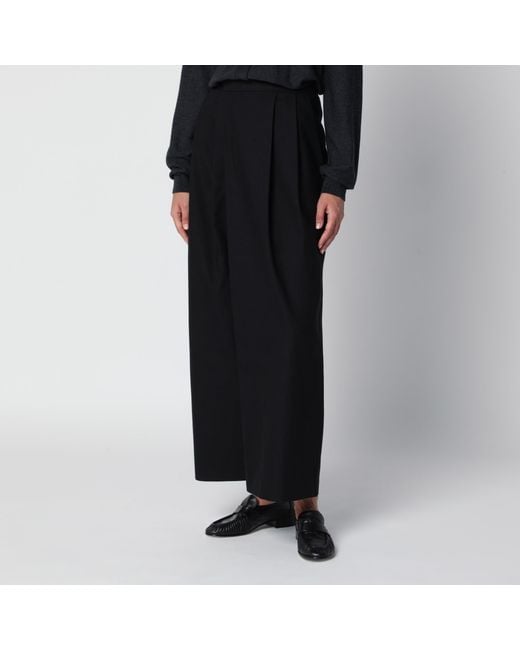 Source Unknown Black Leiko Wide-Leg Trousers