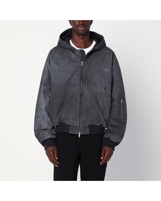 Represent Gray Faded Hooded Jacket for men