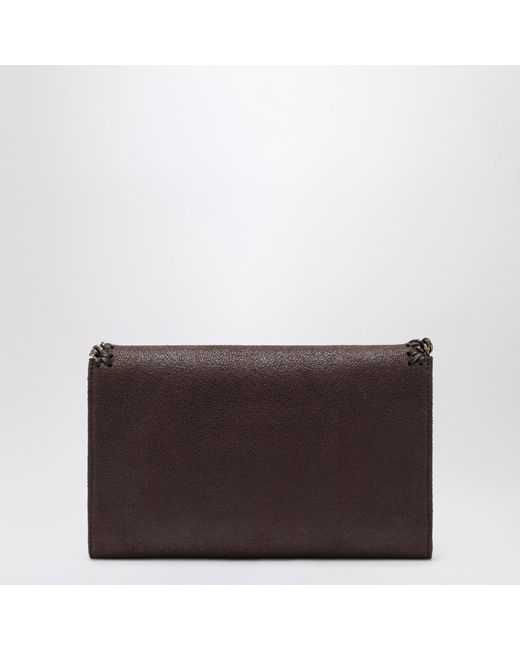 Stella McCartney Brown Mahogany Falabella Chain Wallet