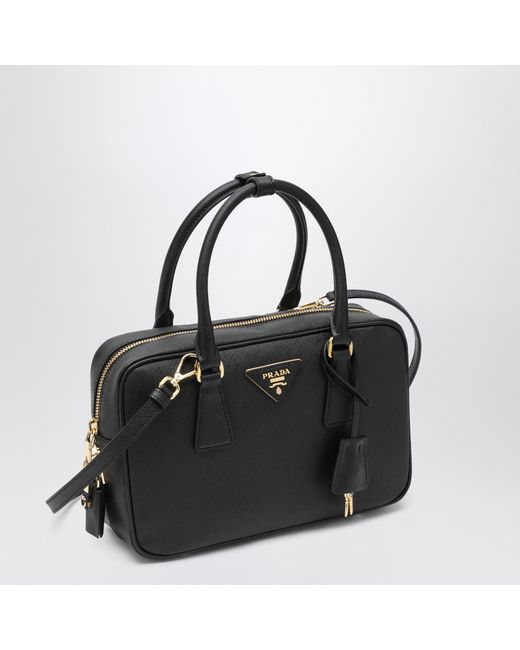 Prada Black Saffiano Leather Top-Handle Bag