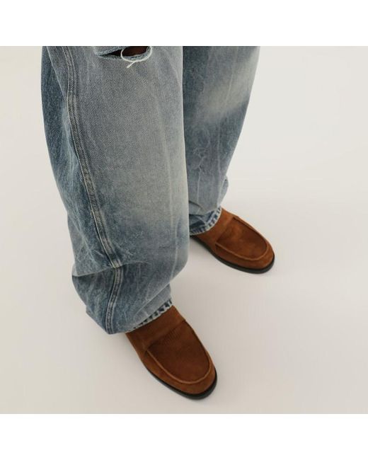 Pantaloni rhodesian in denim stone di 1989 STUDIO in Gray da Uomo