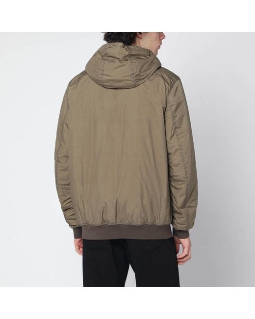 Stone Island Brown Military Lightweight Nylon Jacket for men