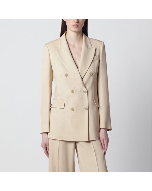 P.A.R.O.S.H. Natural Champagne Doublebreasted Jacket