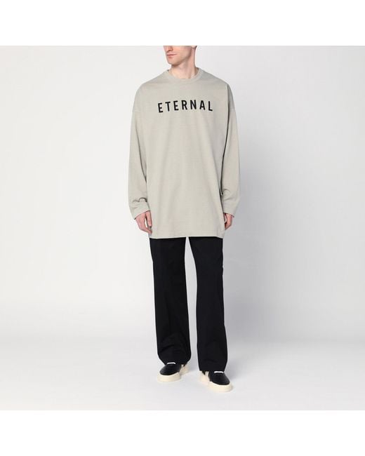 Fear Of God Gray Dove- Eternal T-shirt for men