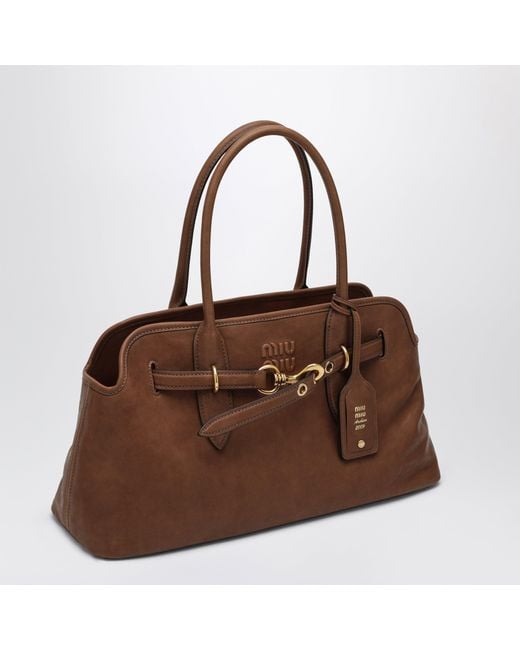 Miu Miu Brown Aventure Large Bag