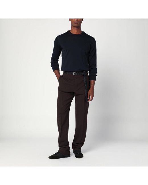 Prada Black Wool Trousers for men
