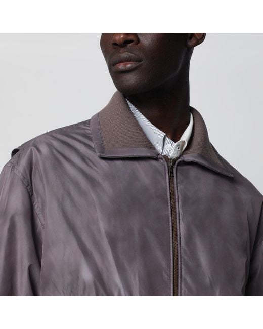 MM6 by Maison Margiela Purple Technical Fabric Zip-Up Jacket for men