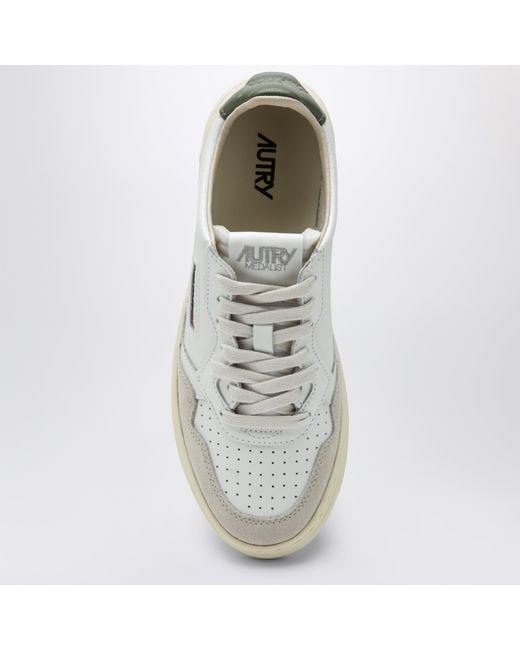 Autry White Medalist Low Sneakers for men