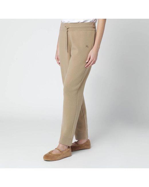 Burberry Natural Cashmere-Blend Jogging Trousers