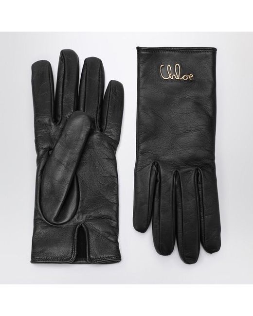 Chloé Black Iconic Gloves