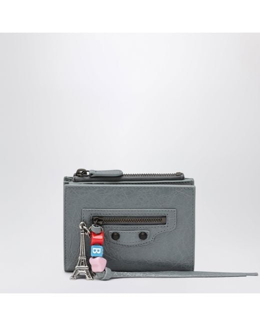 Balenciaga Gray Le City Bifold Lambskin Wallet