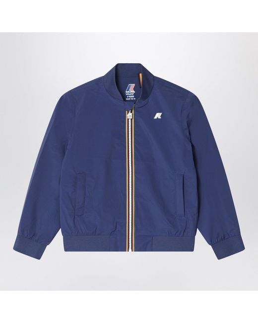 K-Way Blue Aorelian Nylon Jacket