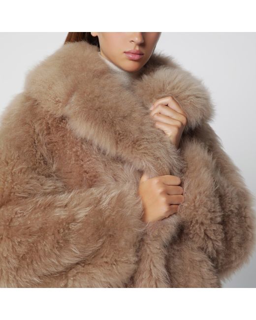 Blancha Brown Short Caramel Fur Jacket