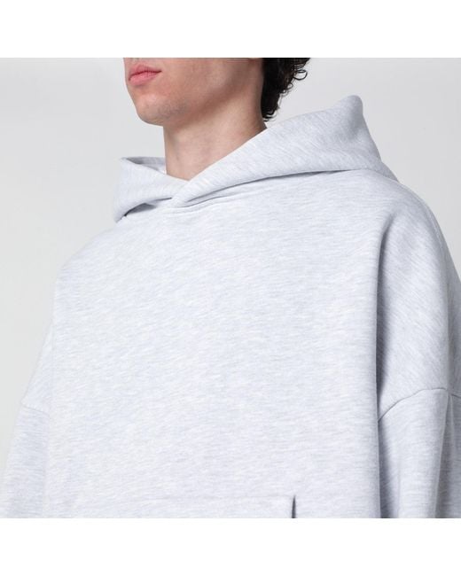 Entire studios White Grey Cotton Sweatshirt for men