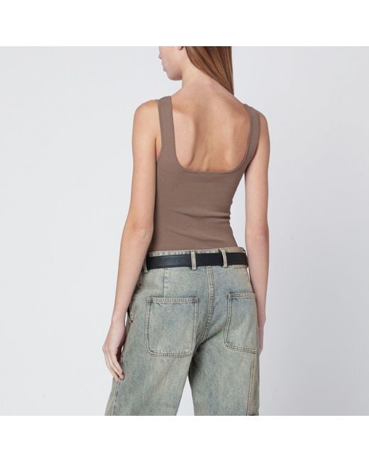 Entire studios Gray Light Viscose Blend Top