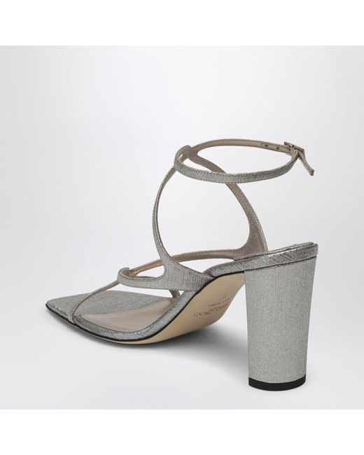 Jimmy Choo Sandale Azia 85 Aus Metallic-Leder