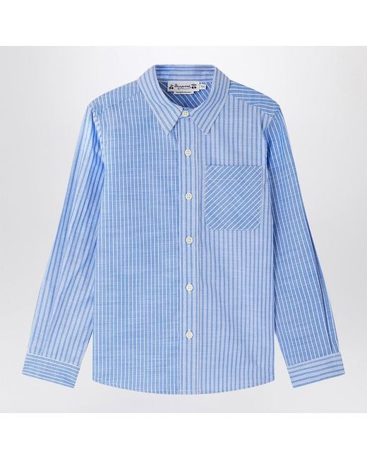 Bonpoint Light Blue Tango Striped Shirt