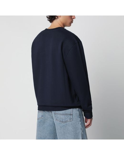 AMI Blue Ami De Coeur Midnight Sweatshirt for men