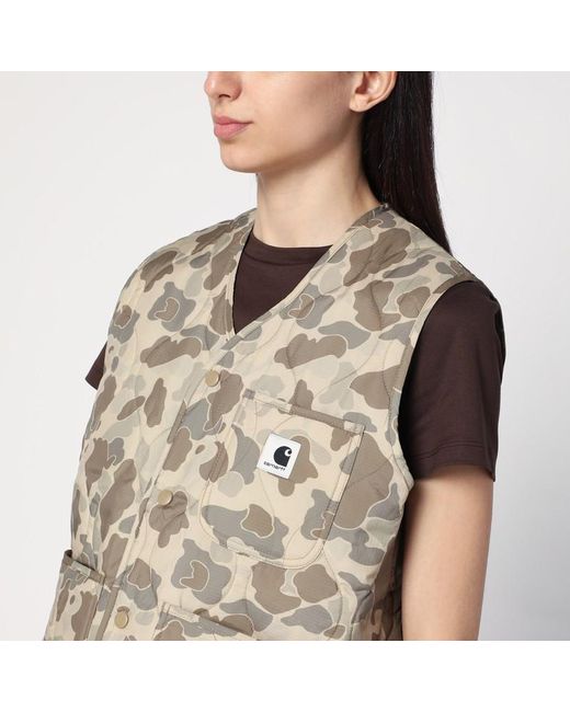W' skyler vest camo duck desert di Carhartt in Multicolor
