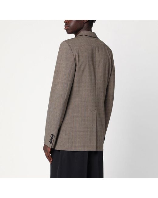 MM6 by Maison Margiela Single-breasted Jacket Brown In Wool Blend for men
