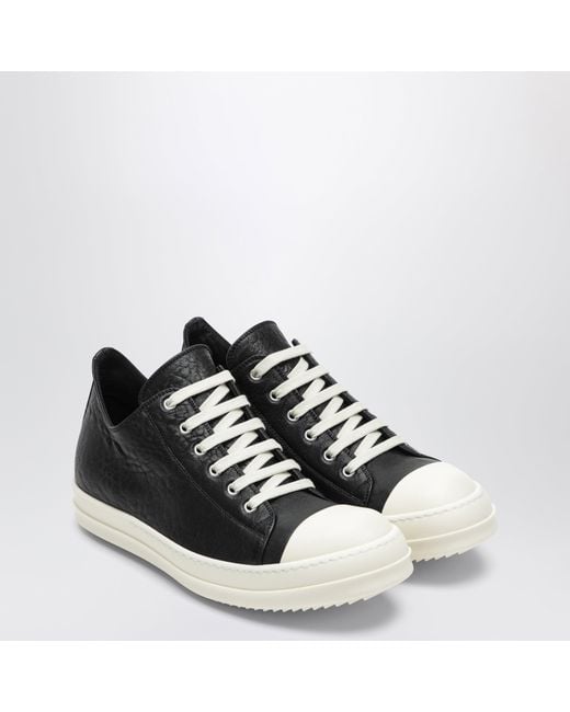 Rick Owens Black Low Sneaks Sneakers for men