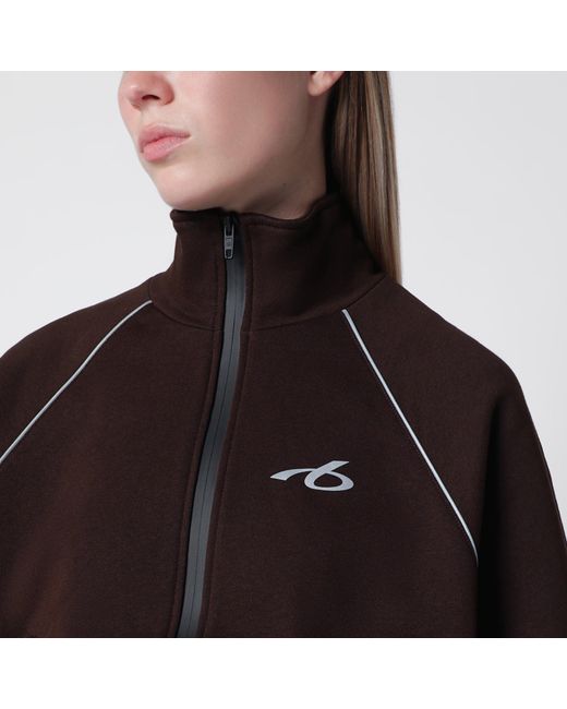 Balenciaga Brown Techwear Zip-Up Jacket