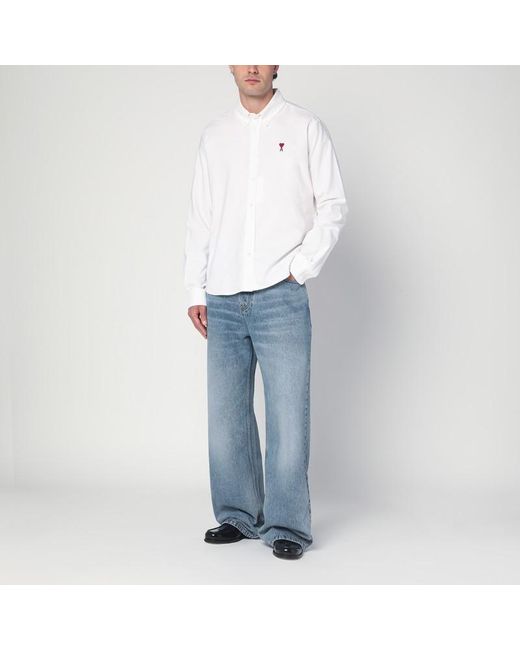 AMI White Ami De Coeur Shirt for men