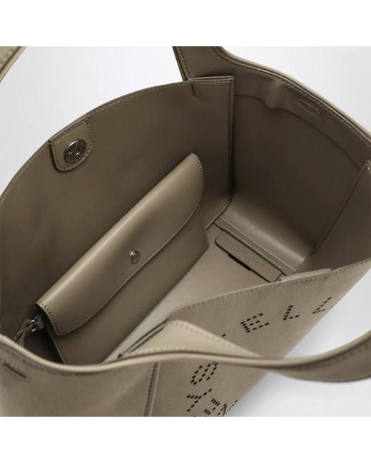 Stella McCartney Green Khaki-Farbene Mittelgroße Stella-Logo-Tasche