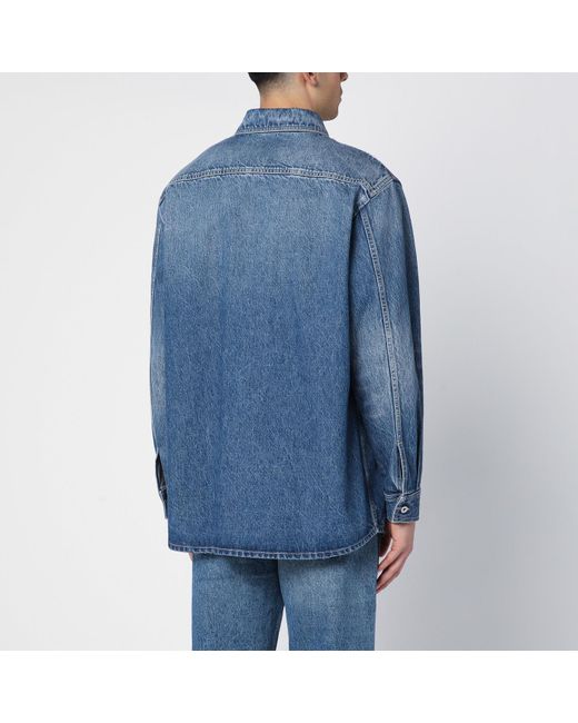 Valentino Blue Denim Shirt for men