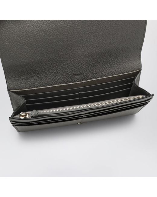 Chloé Gray Alphabet Flap Wallet