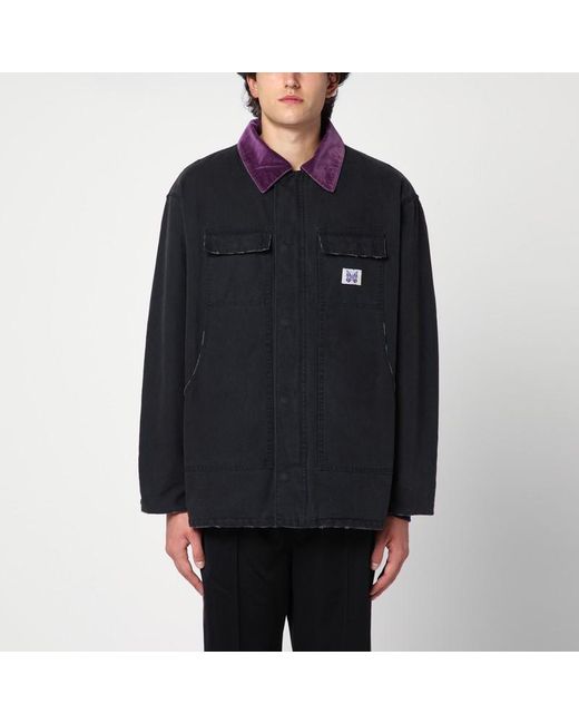 Needles Schwarze Hemdjacke Lumberjack in Black für Herren