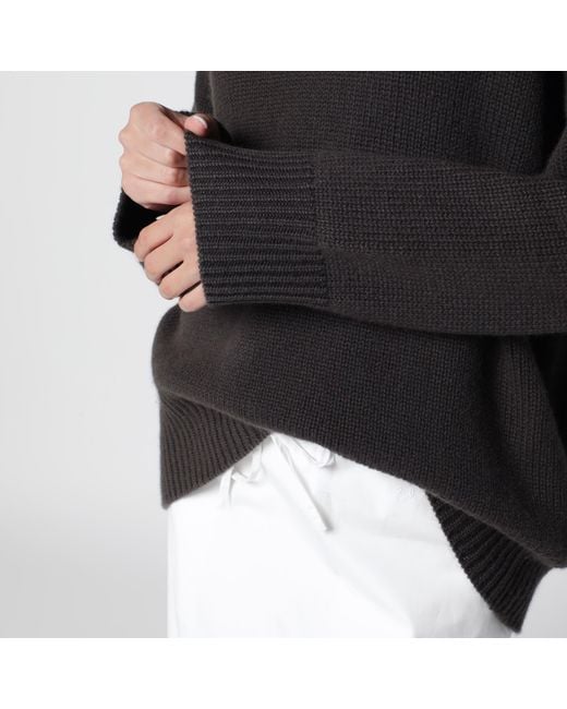 Lisa Yang Black Crewneck Sweater Noor