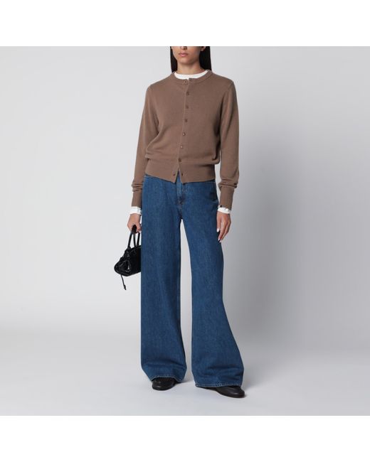 Extreme Cashmere Brown Little Lamb Chai Cashmere Cardigan